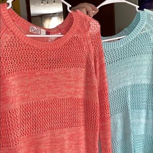 Two Throw-Over Sweaters